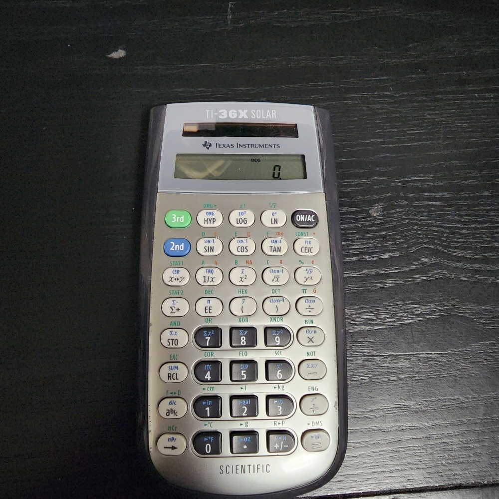 Texas instruments 36X solar calculator